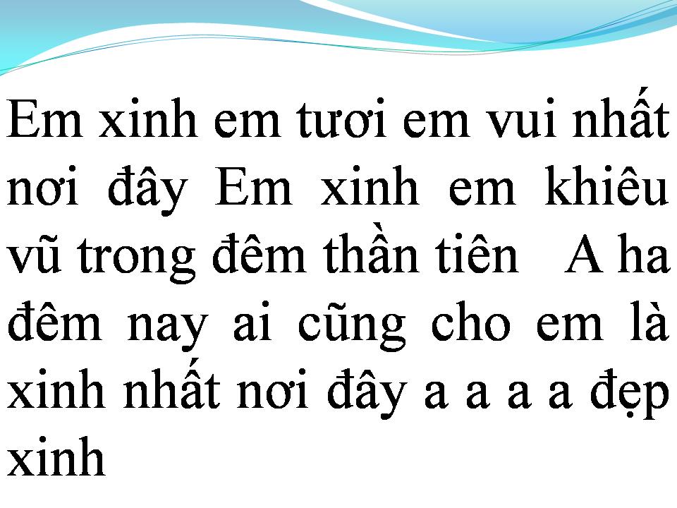 Lời bài hát EM ĐẸP NHẤT ĐÊM NAY