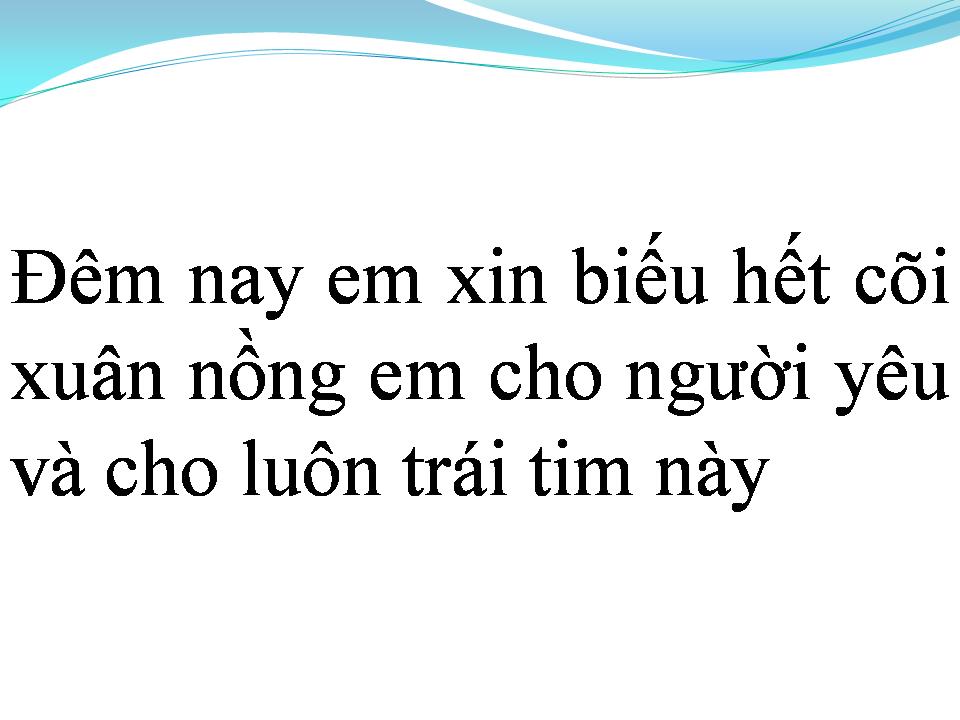 Lời bài hát EM ĐẸP NHẤT ĐÊM NAY