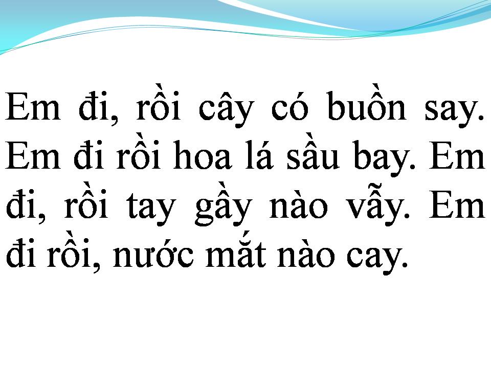Lời bài hát EM ĐI