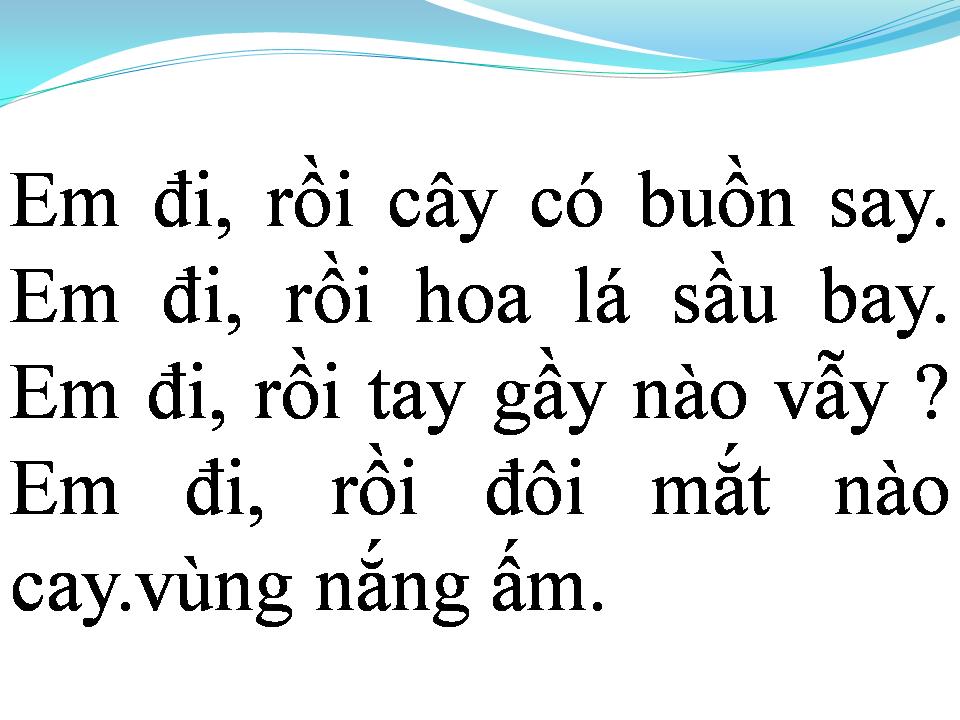 Lời bài hát EM ĐI
