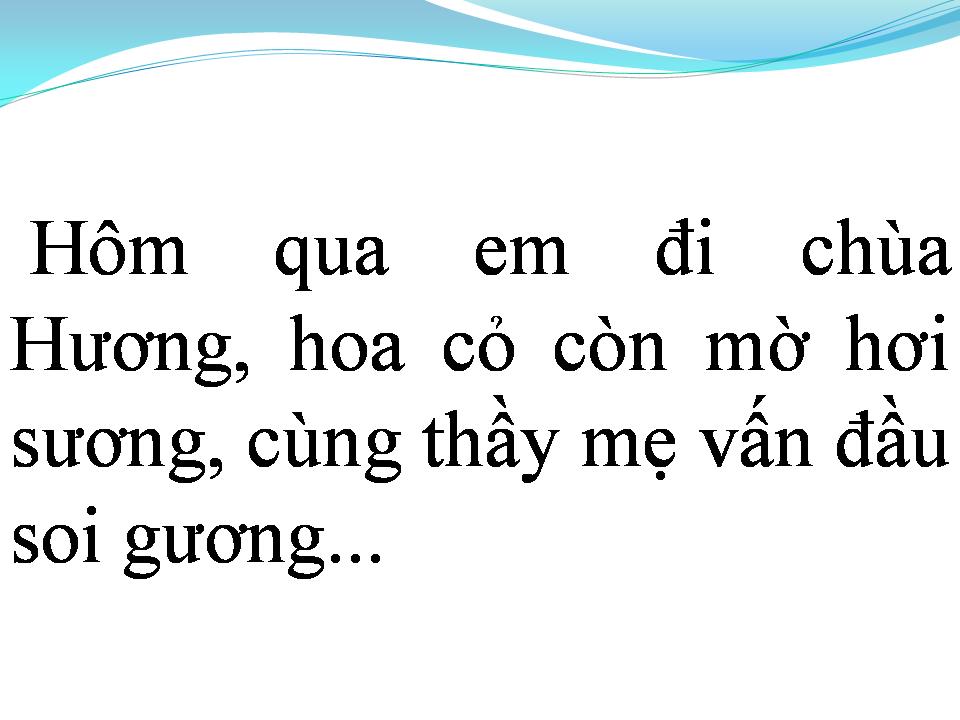 Lời bài hát EM ĐI CHÙA HƯƠNG