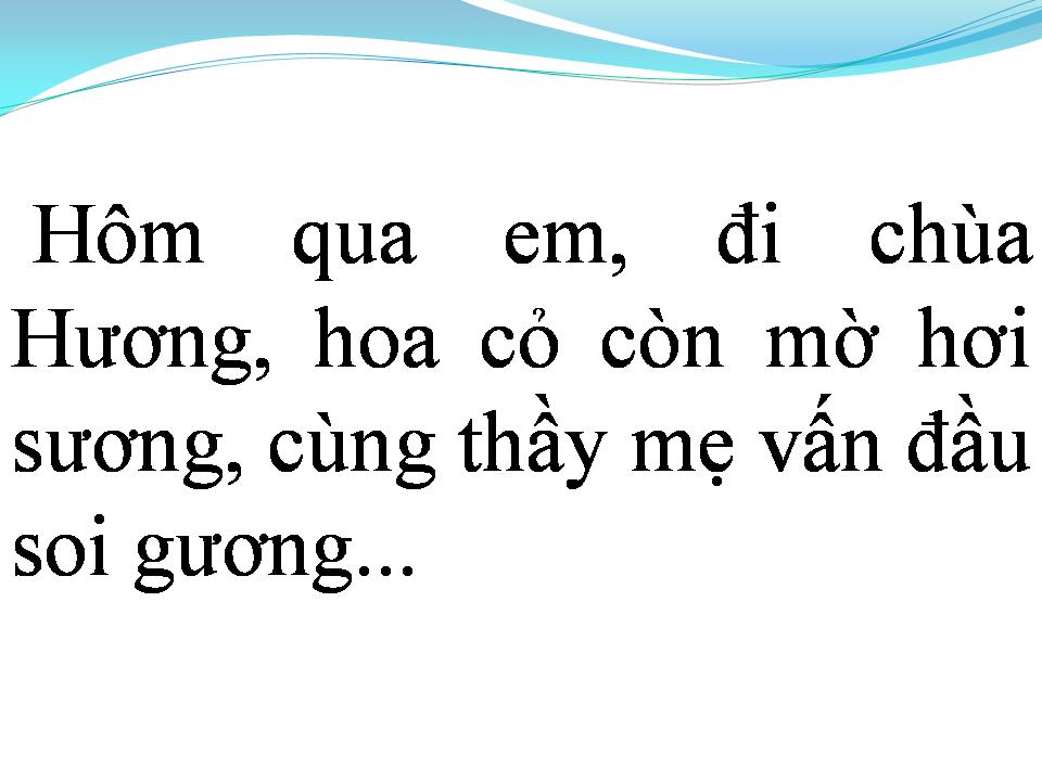 Lời bài hát EM ĐI CHÙA HƯƠNG