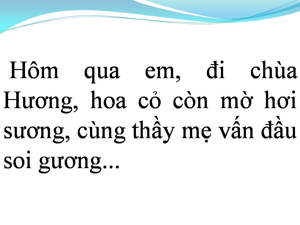 Lời bài hát EM ĐI CHÙA HƯƠNG