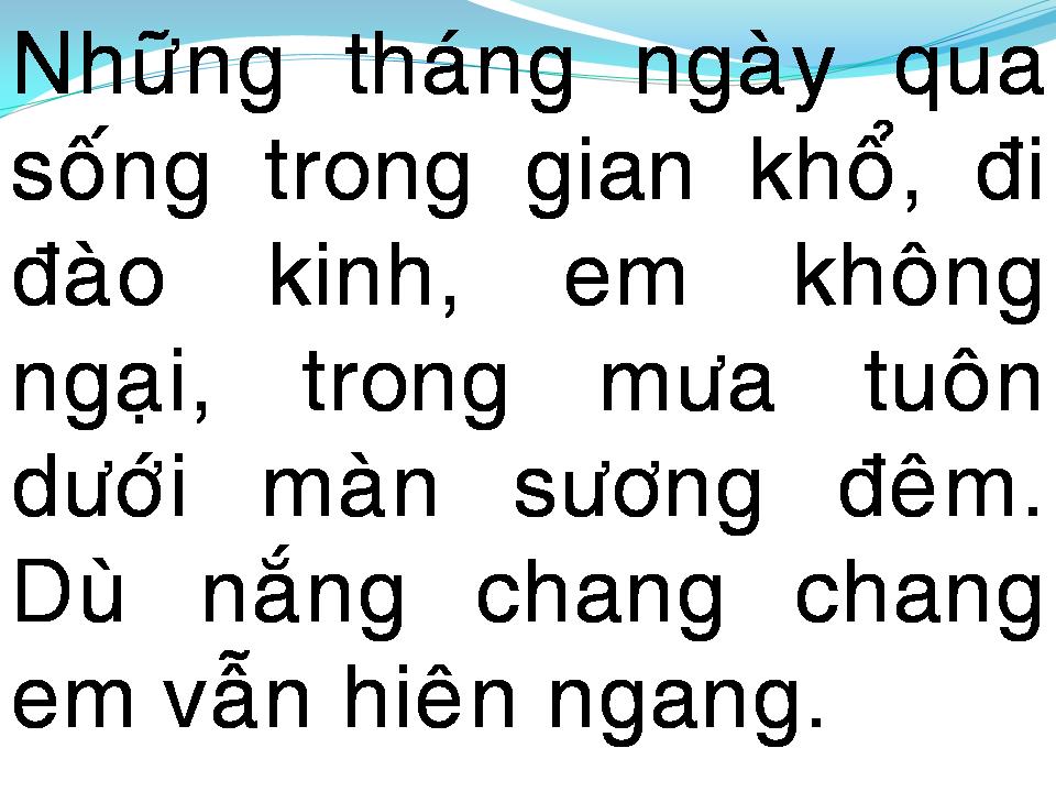 Lời bài hát EM ĐI QUA CẦU CÂY