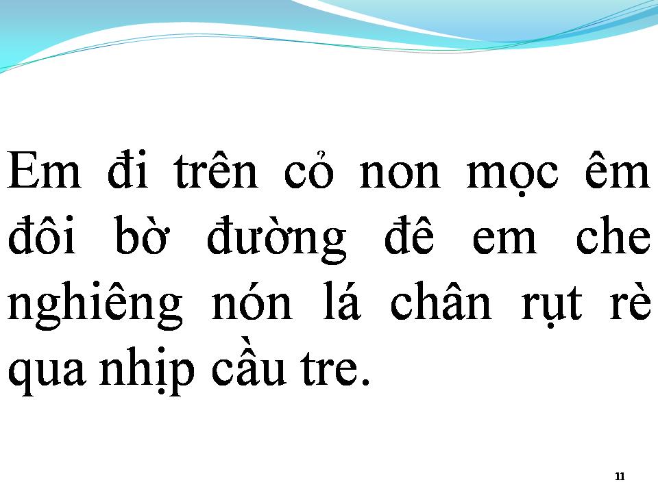 Lời bài hát EM ĐI TRÊN CỎ NON