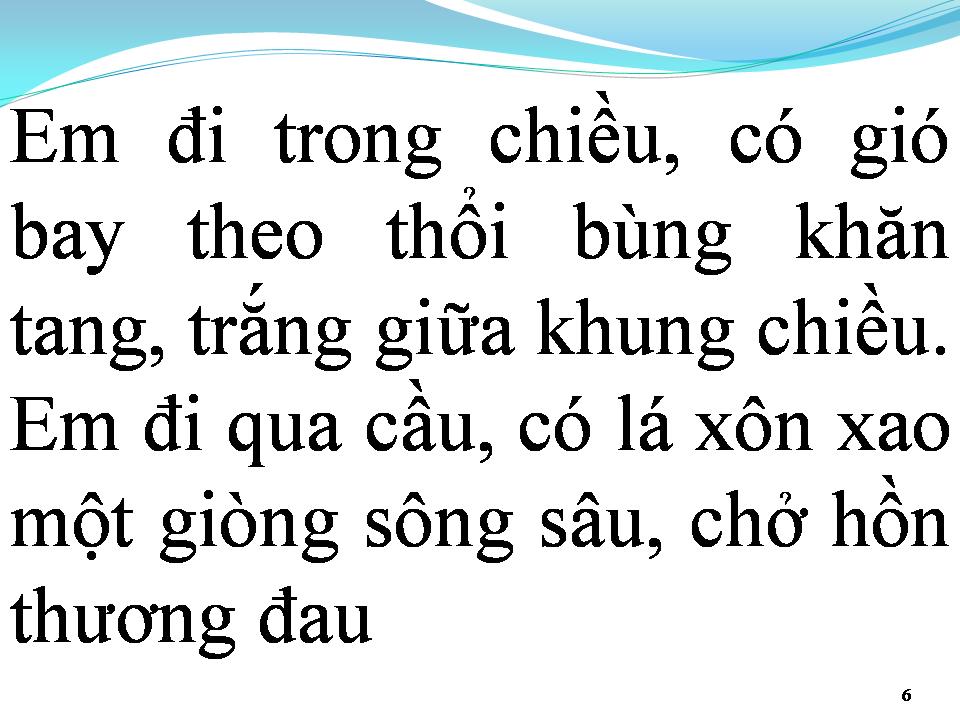 Lời bài hát EM ĐI TRONG CHIỀU