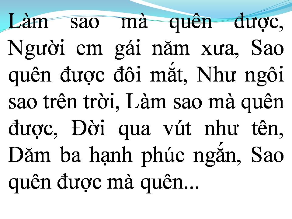 Lời bài hát EM DỊU HIỀN