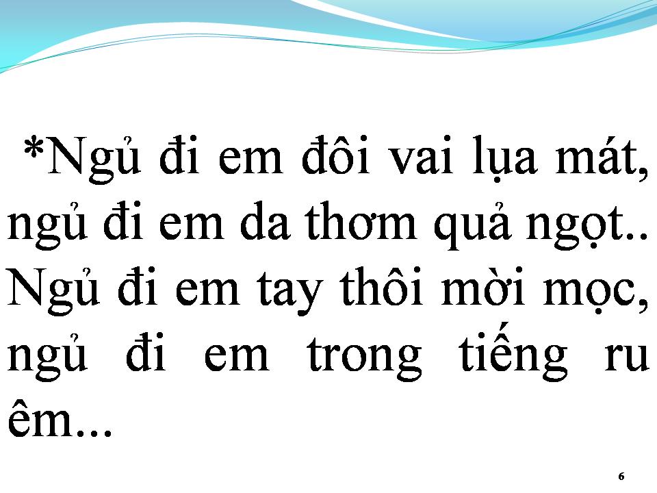 Lời bài hát EM HÃY NGỦ ĐI