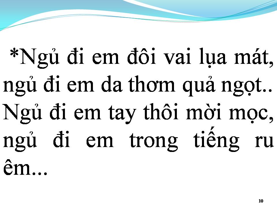 Lời bài hát EM HÃY NGỦ ĐI
