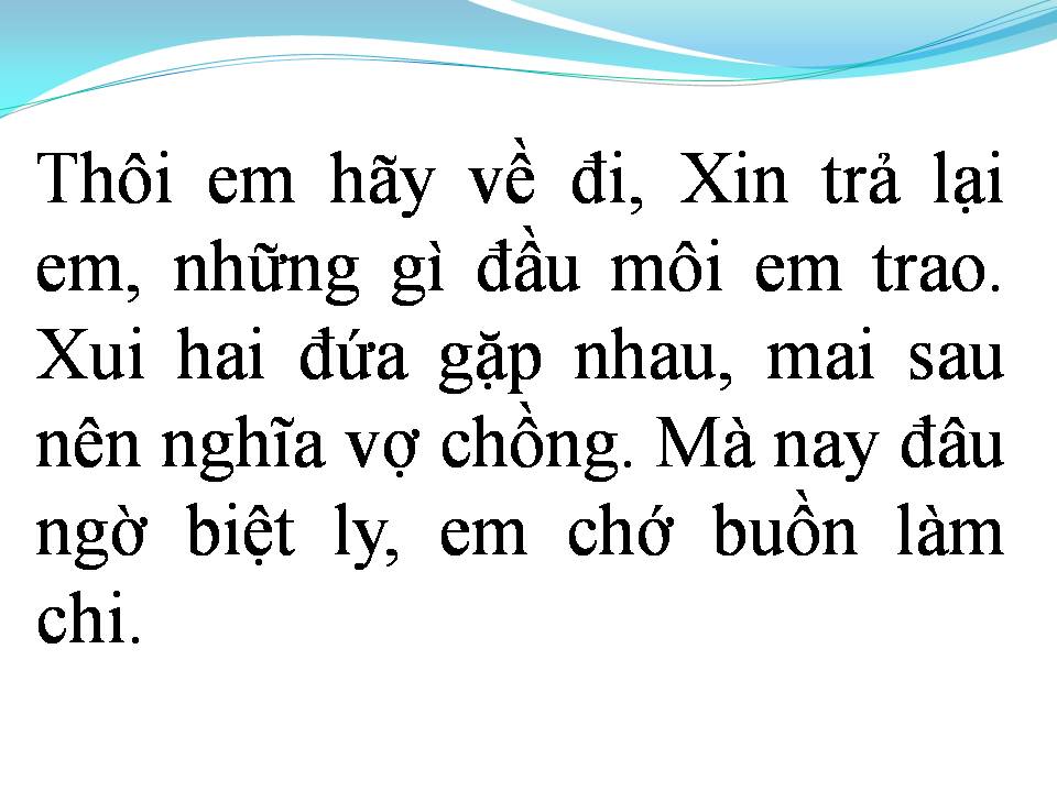 Lời bài hát EM HÃY VỀ ĐI