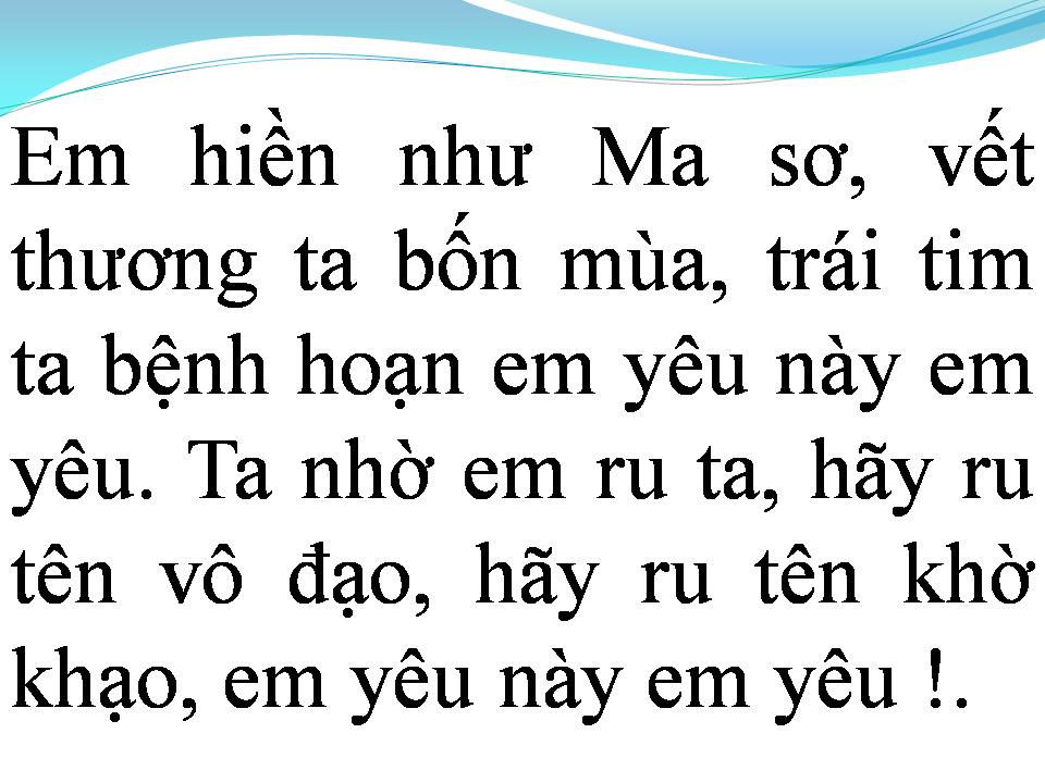 Lời bài hát EM HIỀN NHƯ MA SOEUR