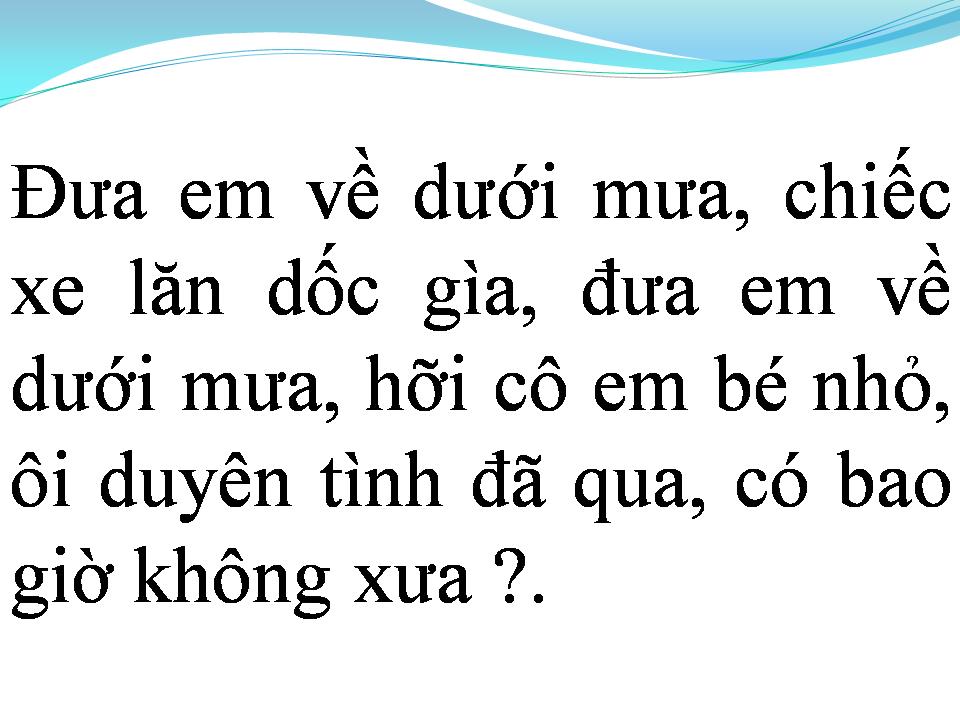 Lời bài hát EM HIỀN NHƯ MA SOEUR