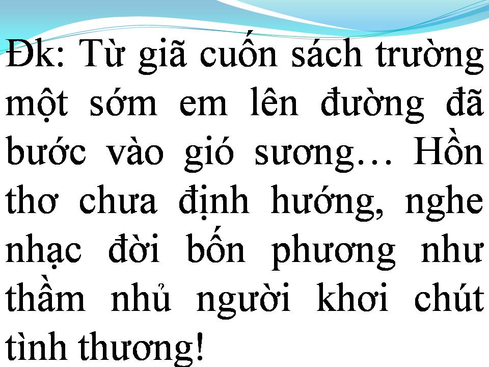 Lời bài hát EM KHÔNG BUỒN NỮA CHỊ ƠI