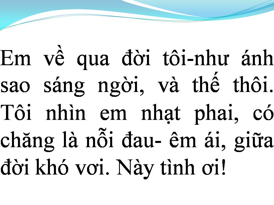 Lời bài hát EM LÀ ÁNH SAO BĂNG