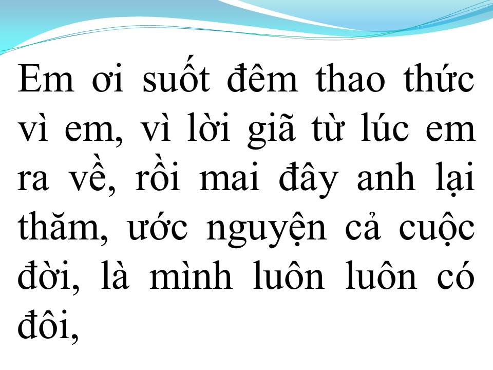 Lời bài hát EM LÀ TẤT CẢ (THAO THỨC VÌ EM)