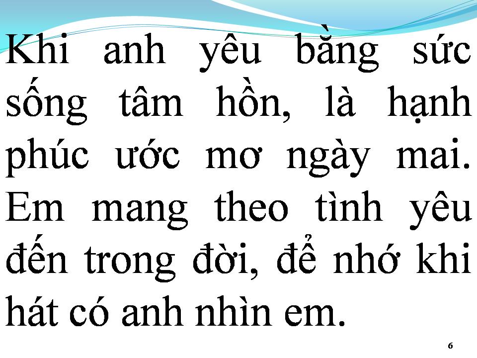Lời bài hát EM LÀ TIA NẮNG MẶT TRỜI