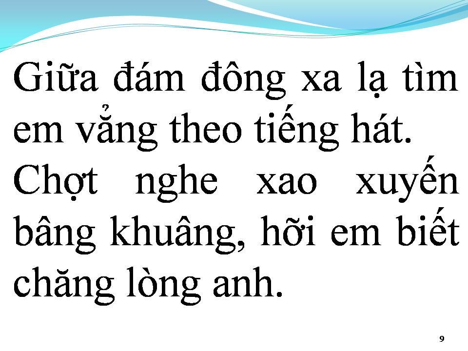 Lời bài hát EM LÀ TIA NẮNG MẶT TRỜI