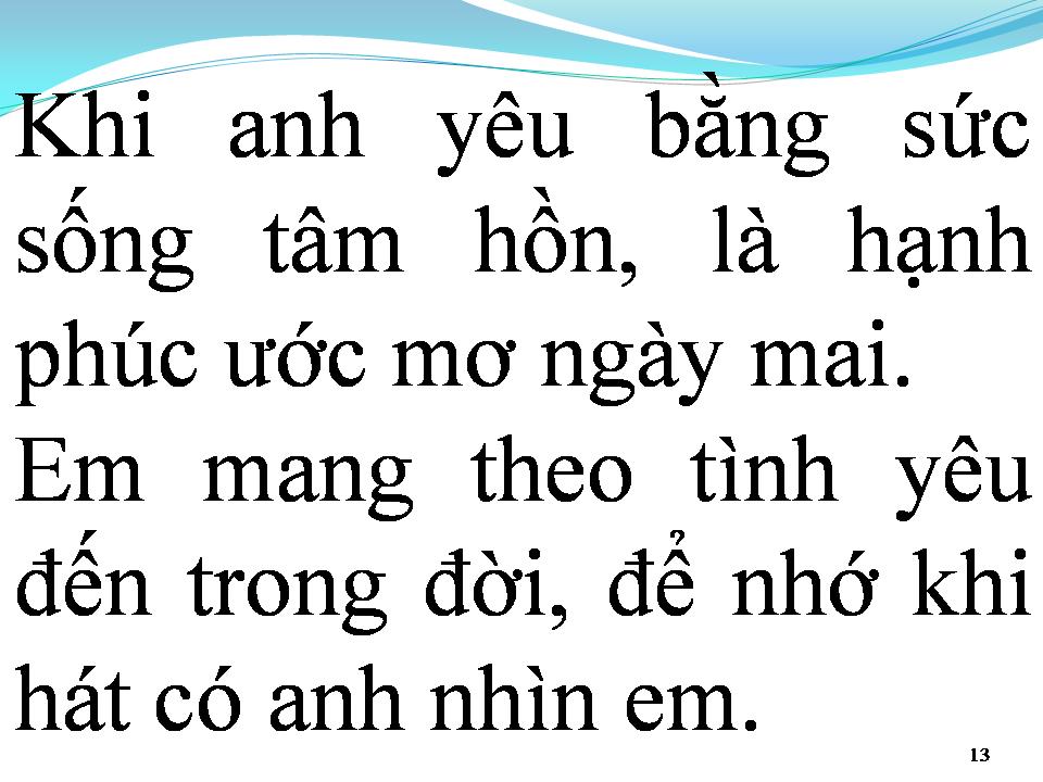Lời bài hát EM LÀ TIA NẮNG MẶT TRỜI
