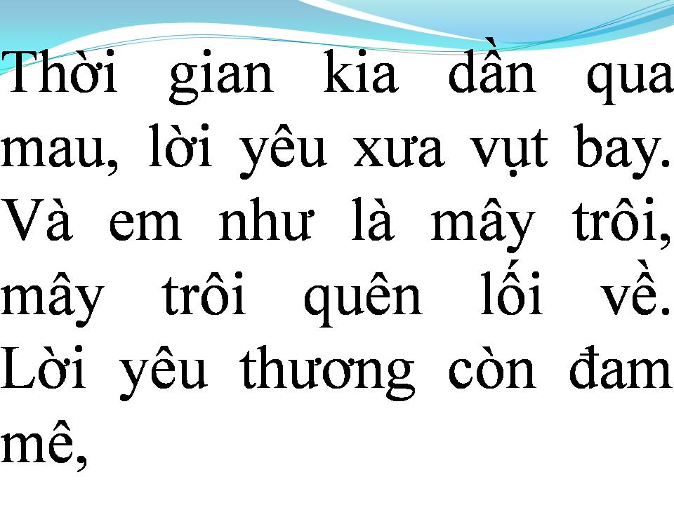Lời bài hát EM LÀ TÌNH YÊU CỦA TÔI