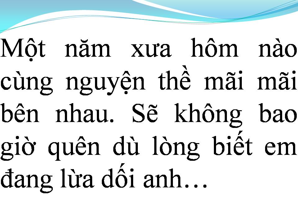 Lời bài hát EM LÀ TÌNH YÊU CỦA TÔI