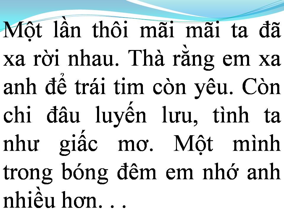 Lời bài hát EM NHỚ ANH NHIỀU HƠN