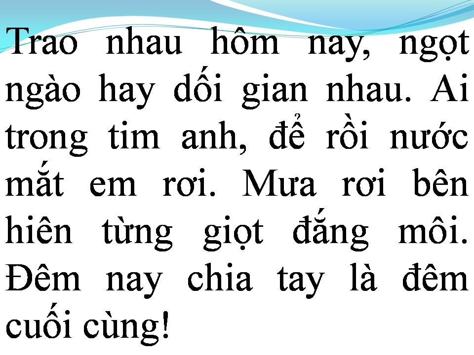 Lời bài hát EM NHỚ ANH NHIỀU HƠN