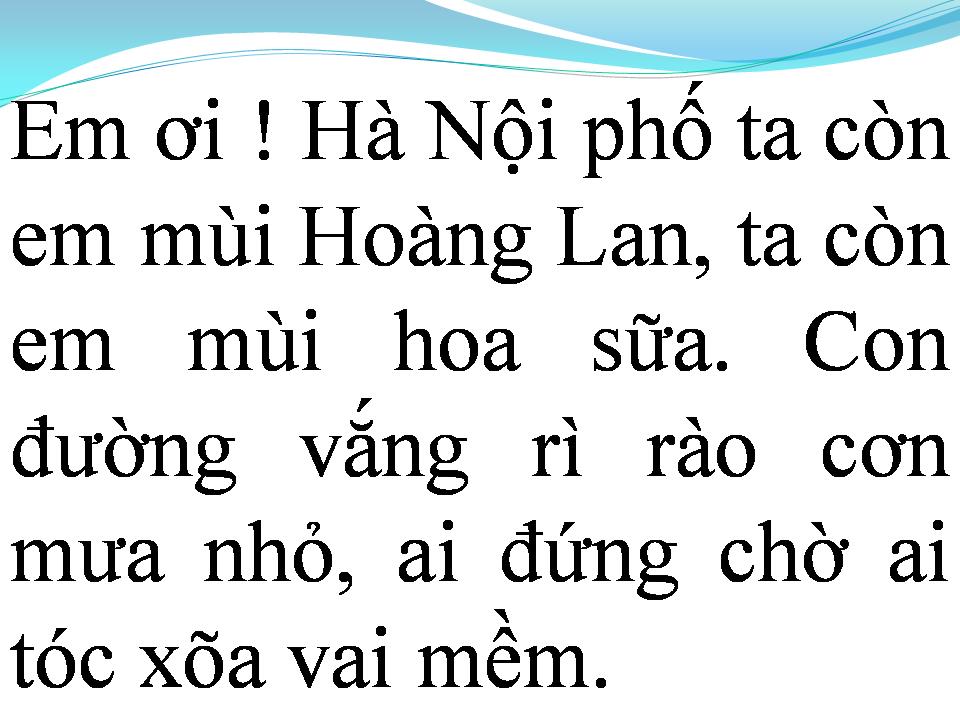 Lời bài hát EM ƠI HÀ NỘI PHỐ