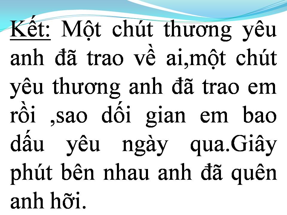 Lời bài hát EM SẼ QUÊN NGƯỜI ƠI