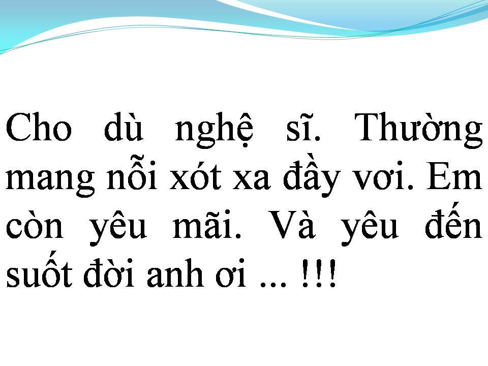 Lời bài hát EM SẼ YÊU ANH MÃI