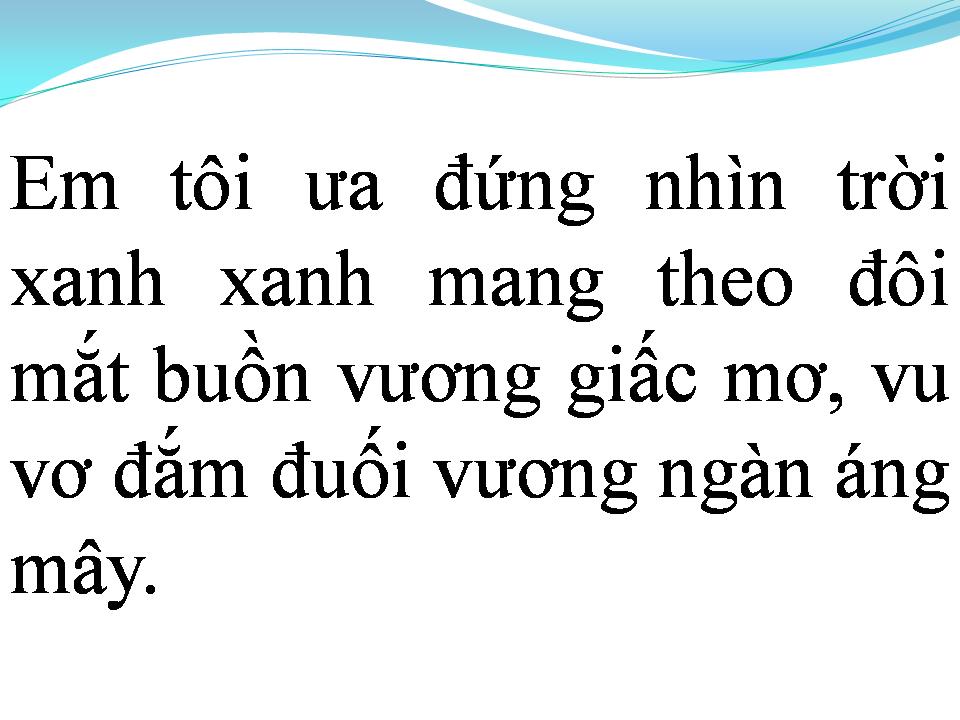Lời bài hát EM TÔI