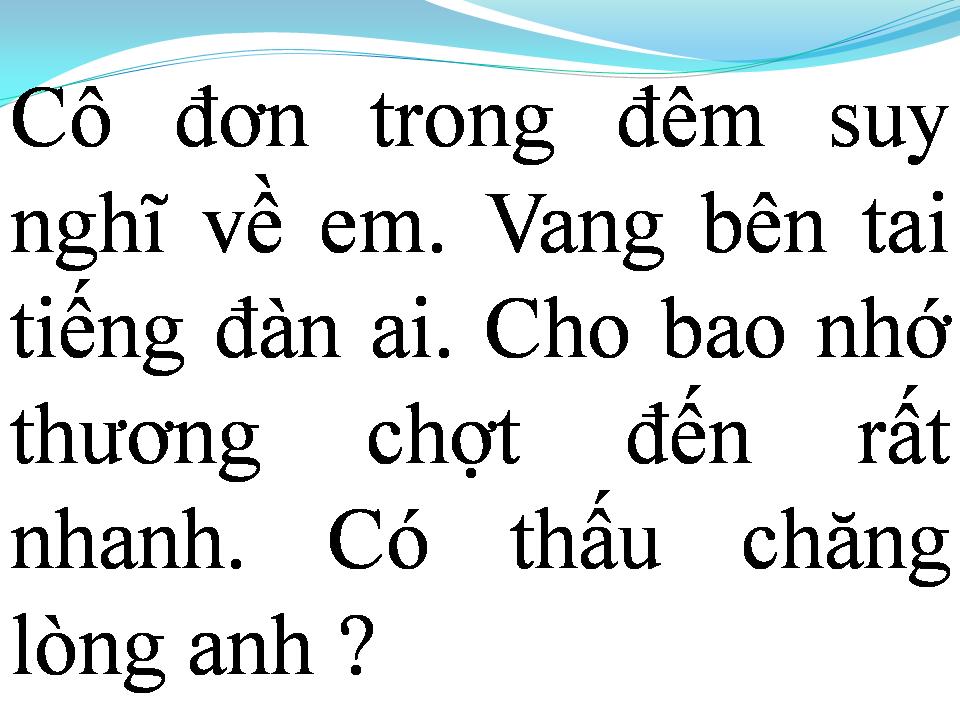 Lời bài hát EM VÀ TÔI