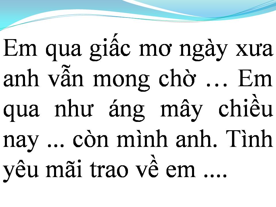 Lời bài hát EM VÀ TÔI