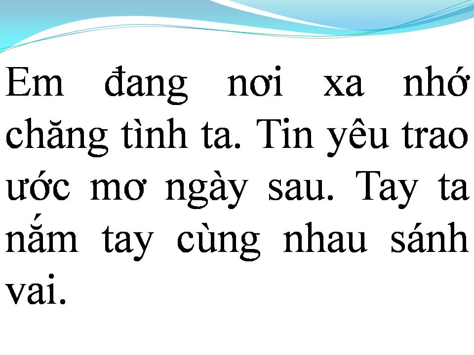 Lời bài hát EM VÀ TÔI