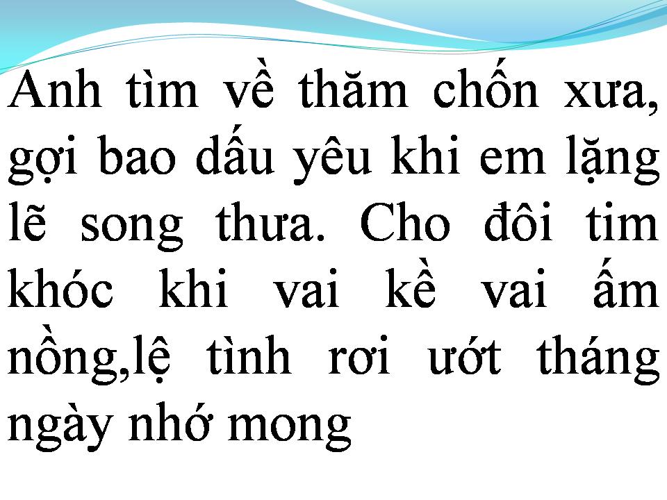 Lời bài hát EM VẪN CHỜ ANH