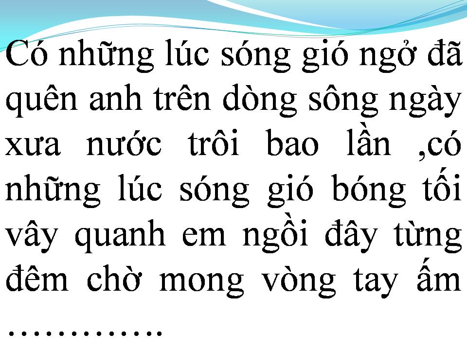 Lời bài hát EM VẪN CHỜ