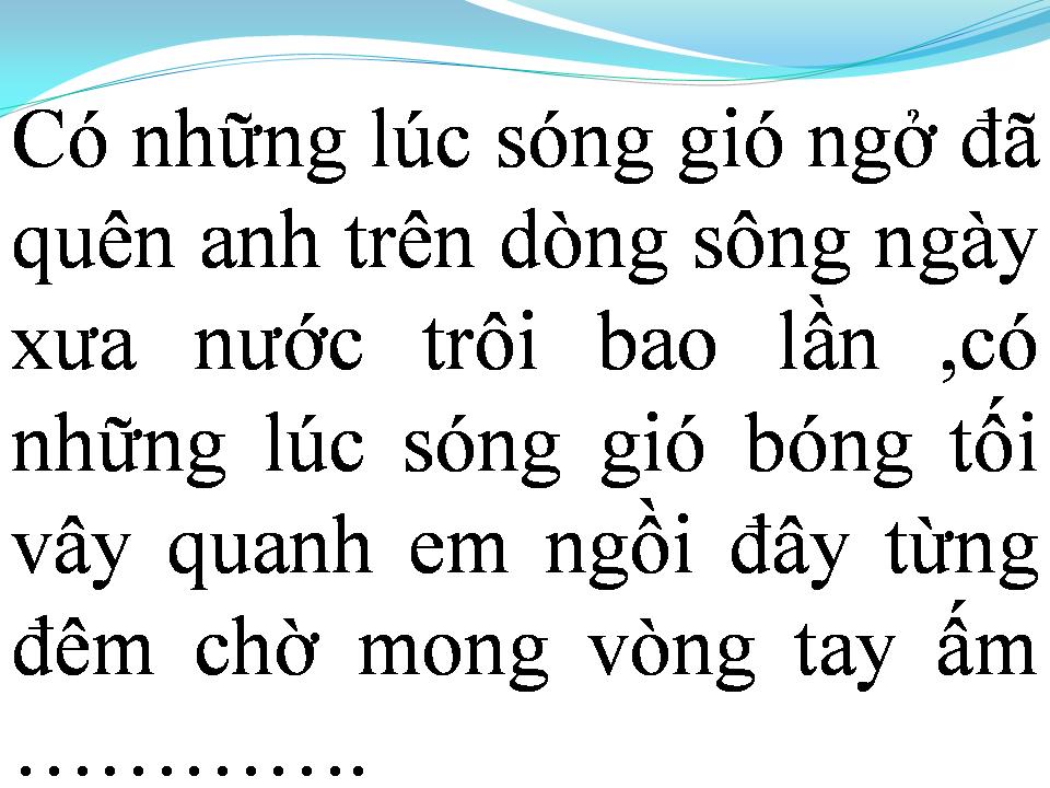 Lời bài hát EM VẪN CHỜ