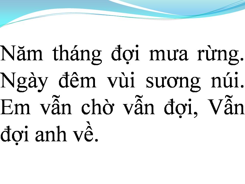 Lời bài hát EM VẪN ĐỢI ANH VỀ