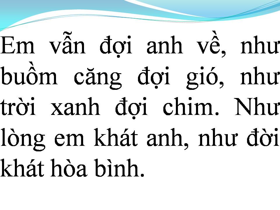 Lời bài hát EM VẪN ĐỢI ANH VỀ