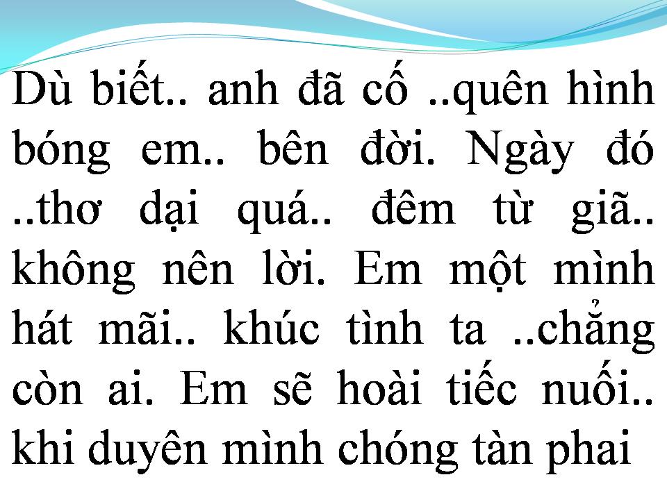 Lời bài hát EM VẪN LÀ EM