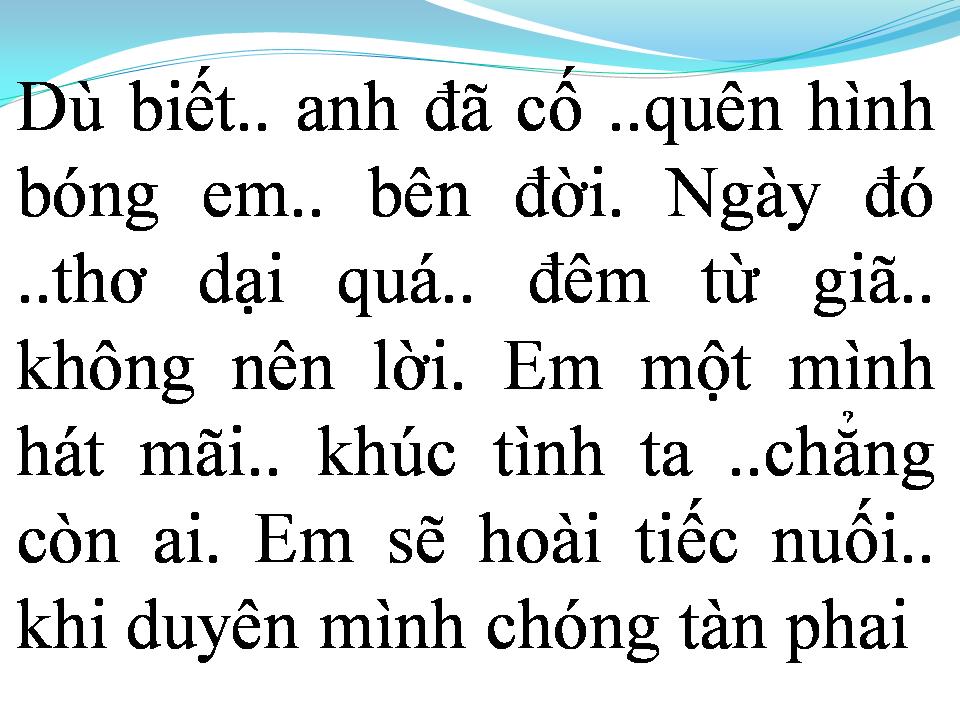 Lời bài hát EM VẪN LÀ EM