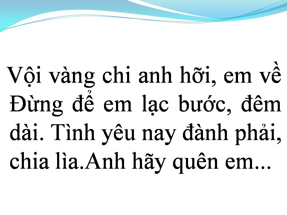 Lời bài hát EM VỀ