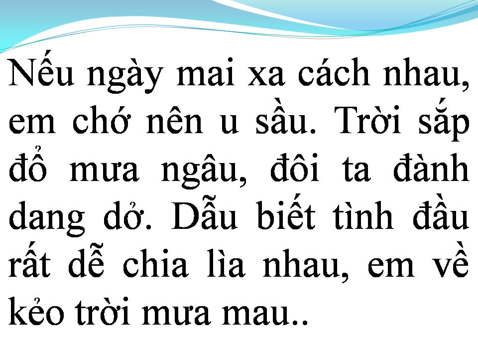 Lời bài hát EM VỀ KẺO TRỜI MƯA