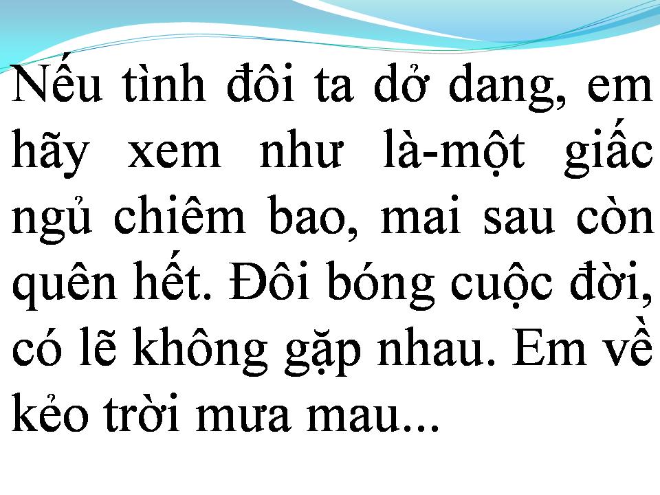 Lời bài hát EM VỀ KẺO TRỜI MƯA