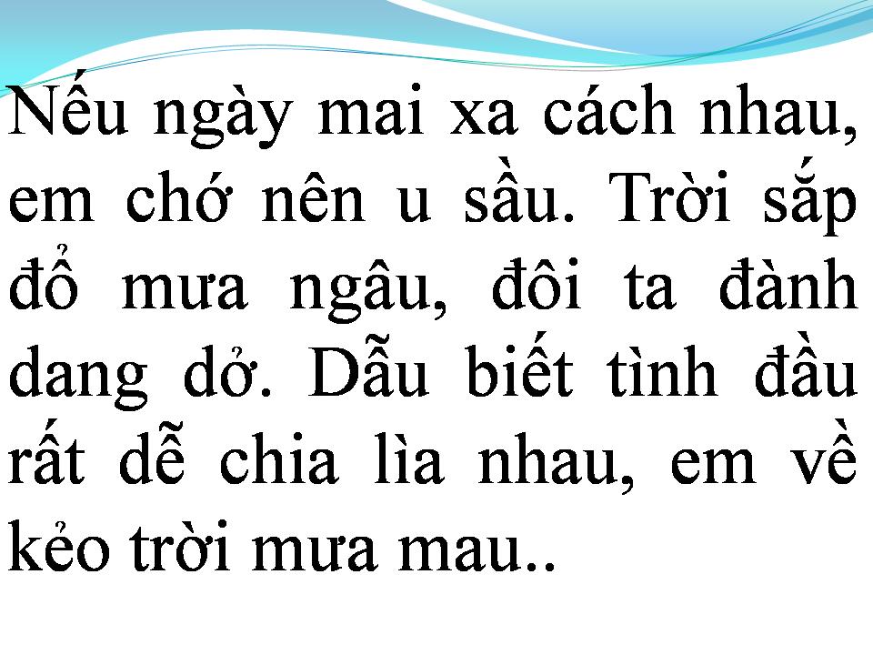 Lời bài hát EM VỀ KẺO TRỜI MƯA