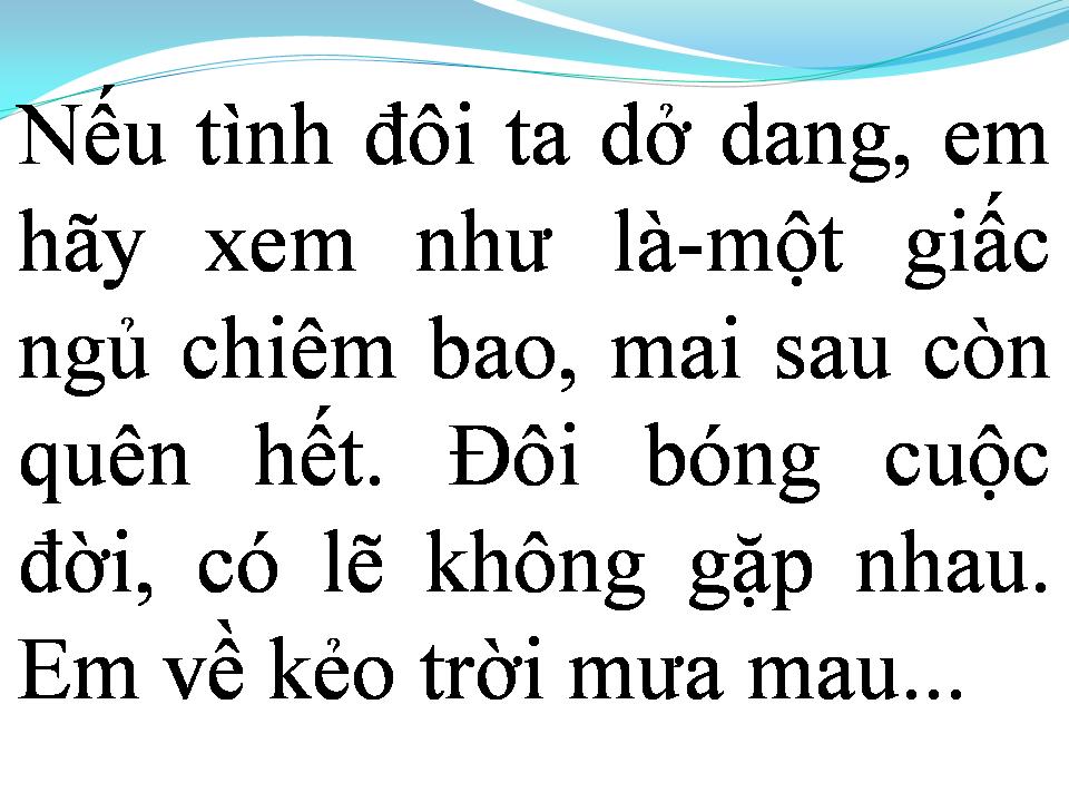 Lời bài hát EM VỀ KẺO TRỜI MƯA