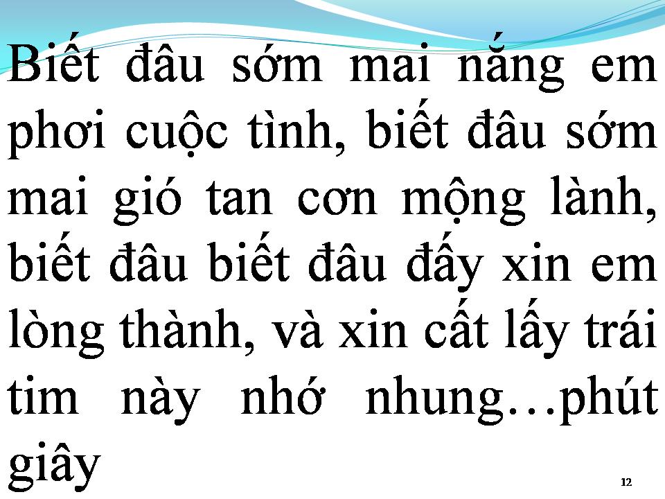 Lời bài hát EM VỀ TINH KHÔI