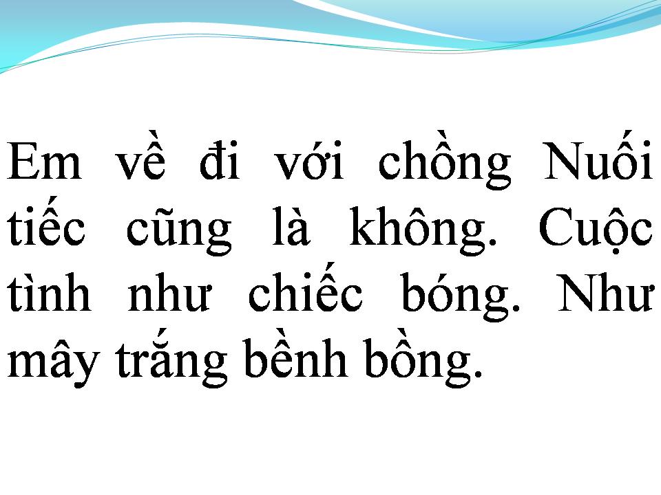 Lời bài hát EM VỀ VỚI CHỒNG