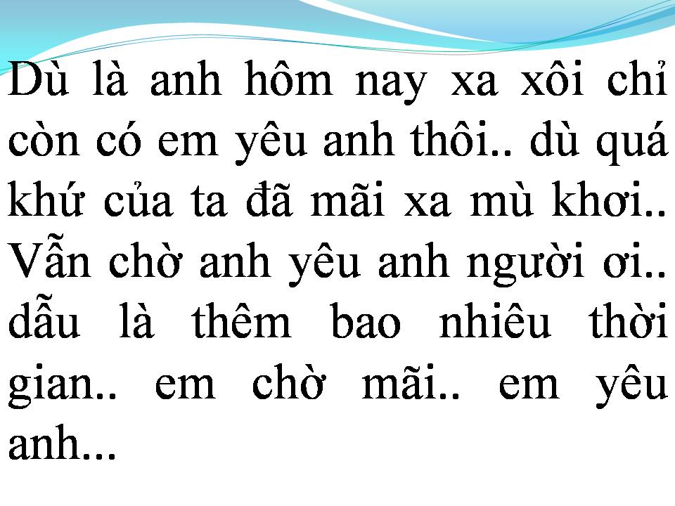 Lời bài hát EM YÊU ANH