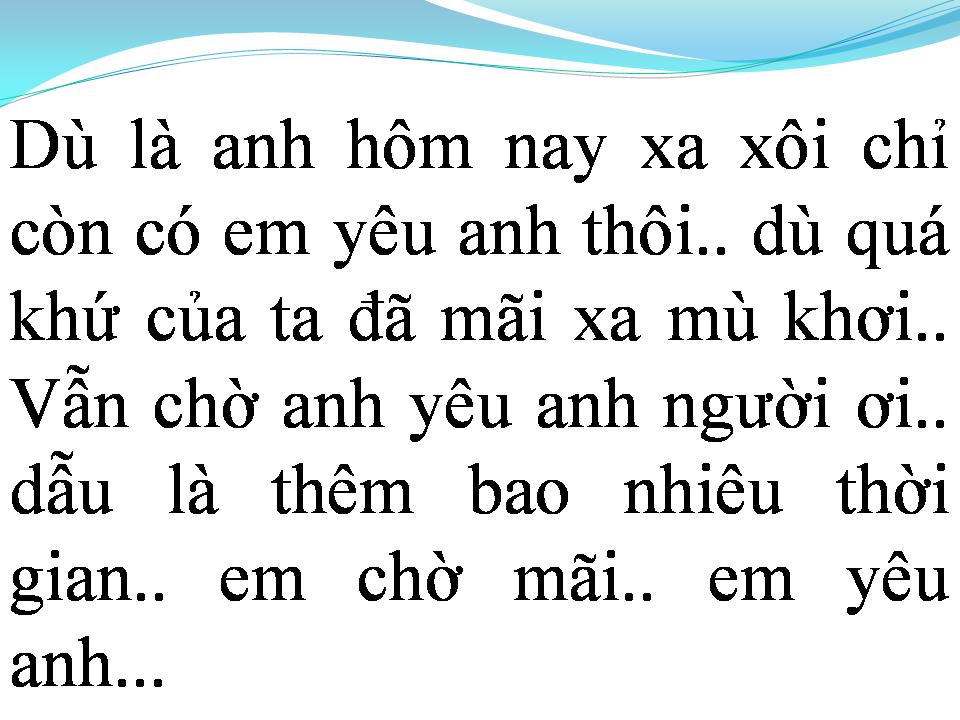 Lời bài hát EM YÊU ANH