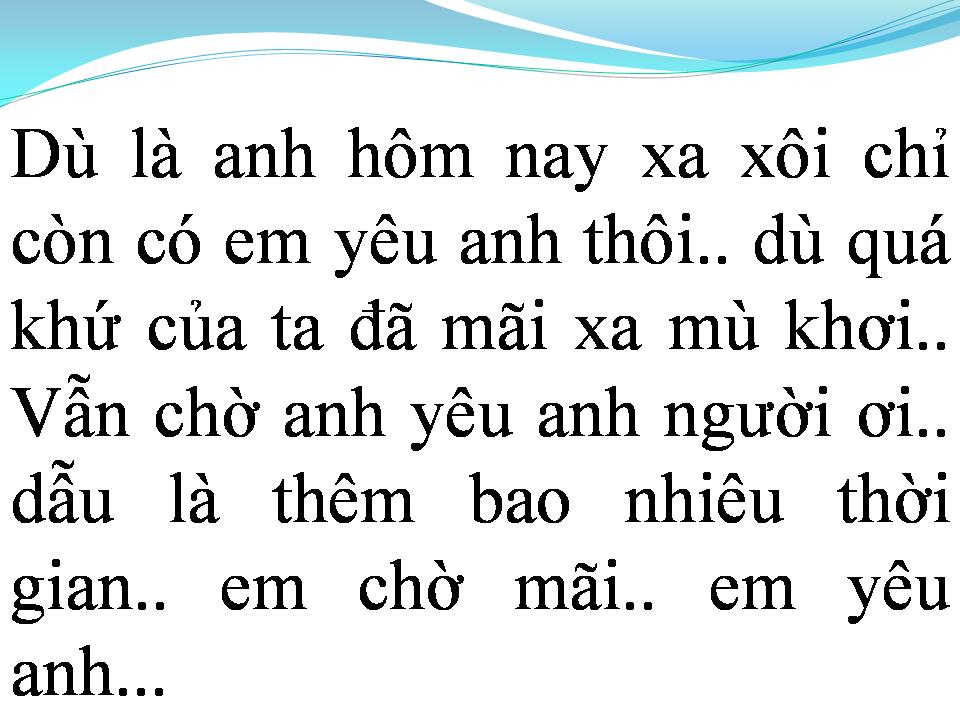 Lời bài hát EM YÊU ANH